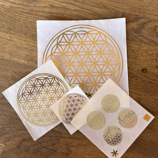 Flower of Life Klistremerke Stor Ø 13,5 Cm