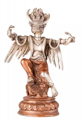 Garuda Sølv og Kobberbelagt Messing (21 cm)