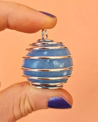 Sølvfarget Spiralanheng Sølvfarget Spiral Anheng – XL