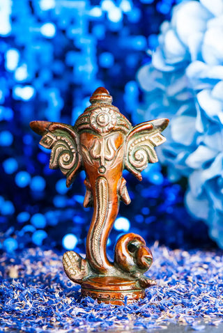 Ganesha i Messing 12cm