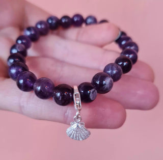 Charm til Armbånd i Sølv Skjell Charm til Armbånd (10mm)