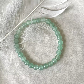Grønn Aventurin Armbånd Grønn Aventurin Armbånd - 6 mm S/M
