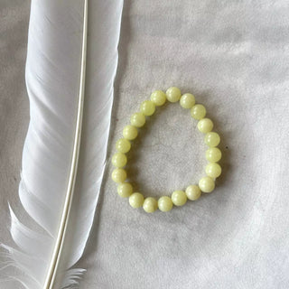 Gul Serpentin Armbånd Gul Serpentin Armbånd - 6mm