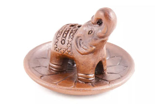 Røkelsesholder Elefant på Lotus