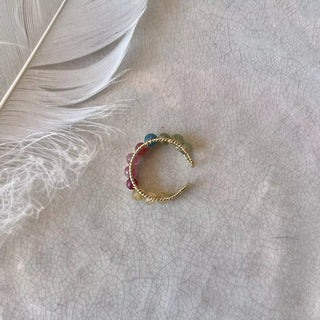 Ring med Flerfarget Turmalin