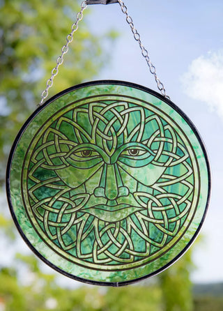 Solfanger Glassmosaikk Green Man