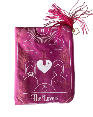 The Lovers/De Elskende Tarotpose med Glidelås