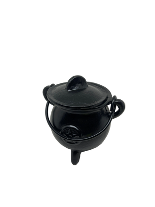 Gryte/cauldron i Jern Pentagram (sort)