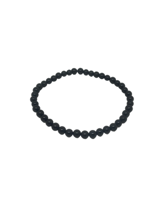 Armbånd svart turmalin 4mm