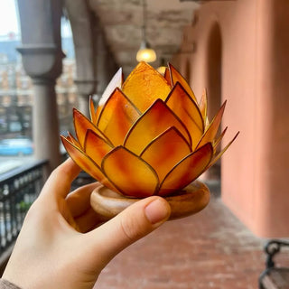 Lotuslys Oransje med Tre