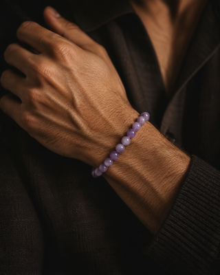 Lepidolitt armbånd 8mm