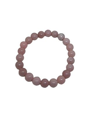 Rosa opal armbånd 8mm